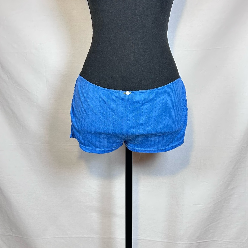Free People Intimately Blue Ribbed Lounge Boyshorts XS/S